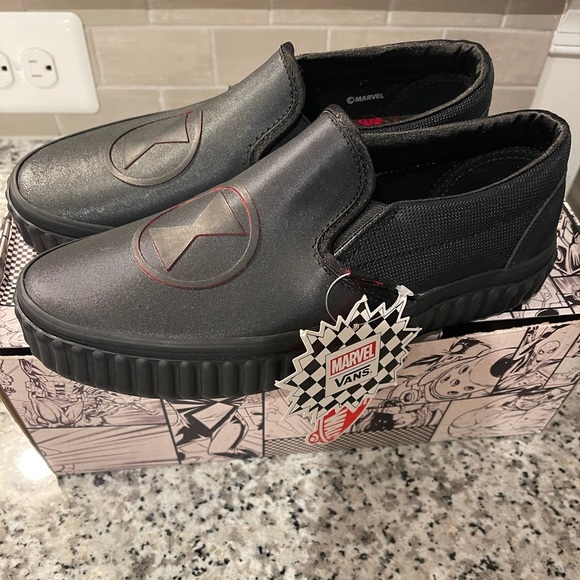 marvel black widow vans